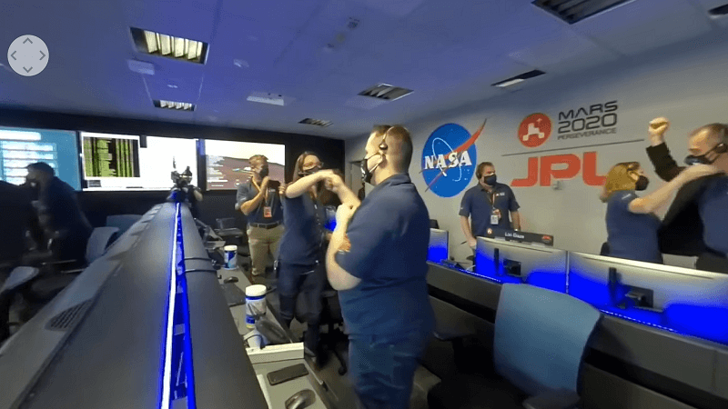 NASA用360相機直播火星登陸任務
