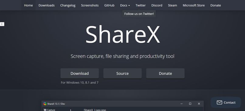 ShareX螢幕錄影軟體