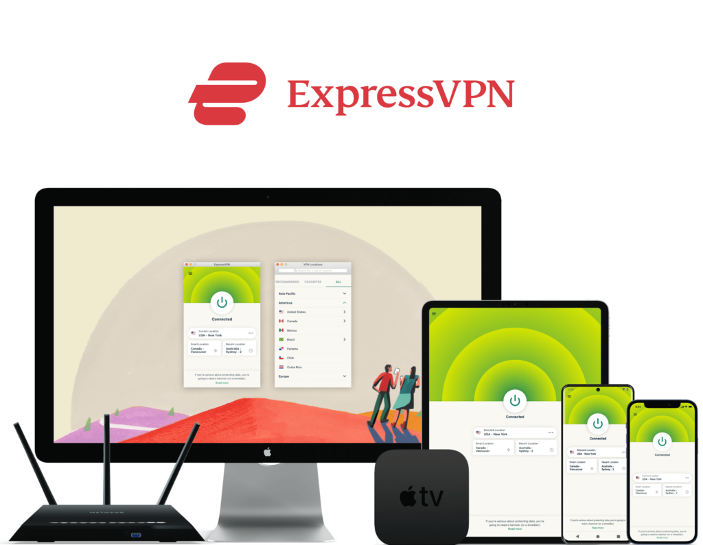 ExpressVPN可安裝在各種不同的連線裝置