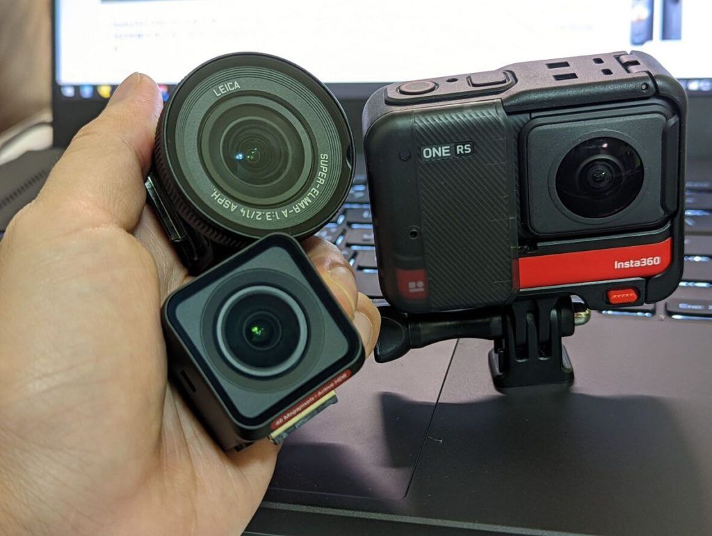ONE RS除了360鏡頭外，可以更換1英吋萊卡廣角鏡頭和4K boost增強鏡頭，拍攝平面影片畫質更佳。