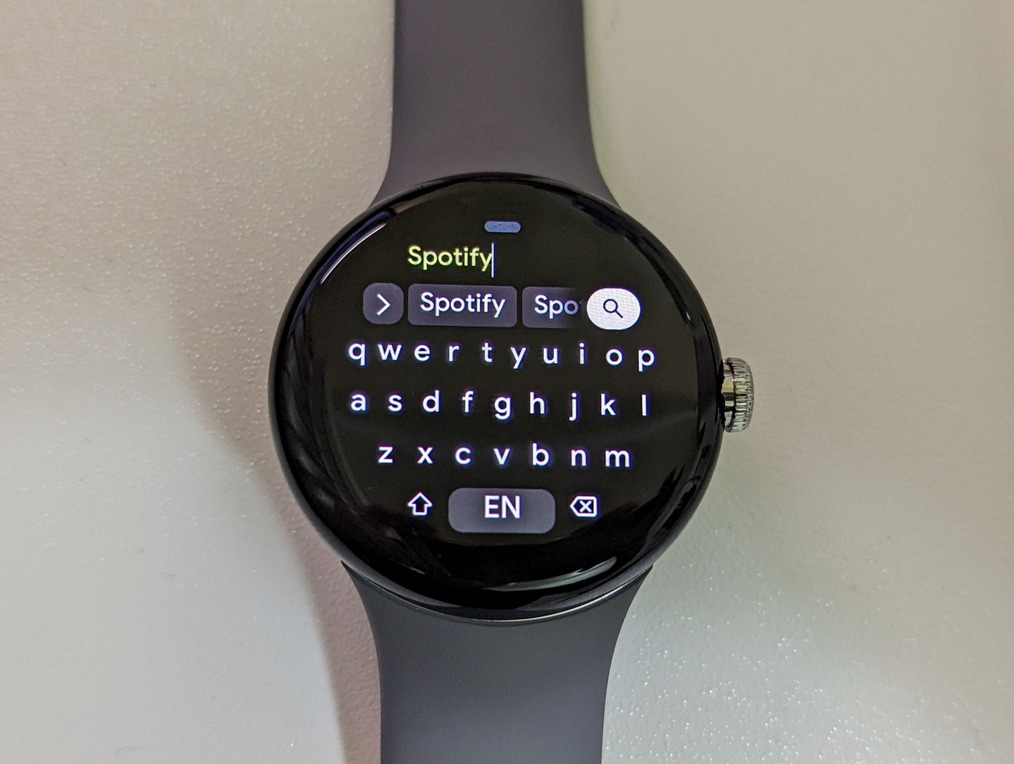 Google Pixel Watch螢幕小鍵盤輸入