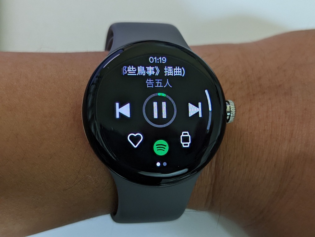 Google Pixel Watch spotify離線聽歌