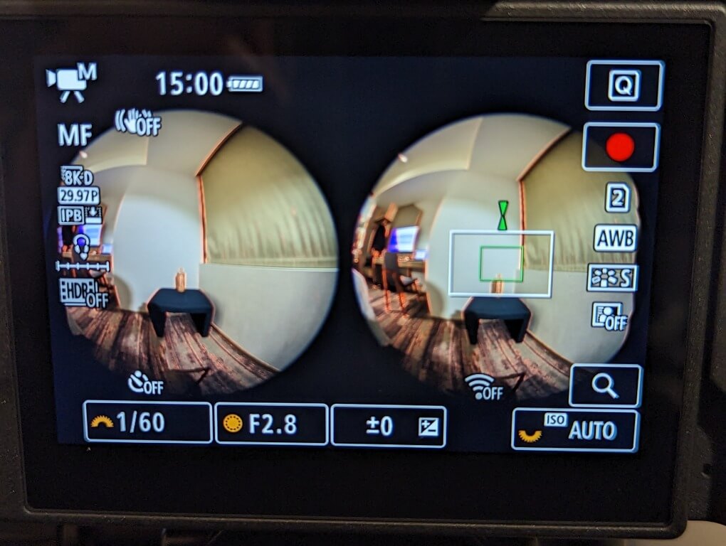回到拍攝模式，光圈設為F2.8來測試對焦