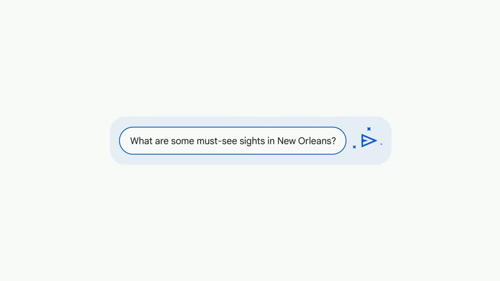 詢問Bard任何你想知道的問題，例如在New Orleans有什麼必看的景點