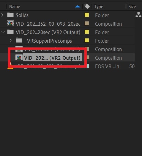 選擇這個【VR2 Output】結尾的檔案點兩下打開