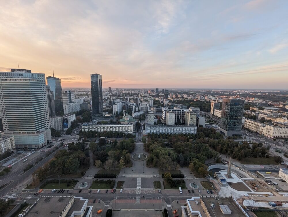 科學文化宮俯瞰華沙市區